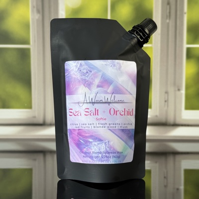 Sea Salt + Orchid Mother's Day Softie | Squeeze Wax Melt | Squeeze Candle