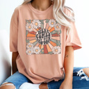 XXL Peachy Comfort Colors Here Comes The Sun Vintage Graphic Tee