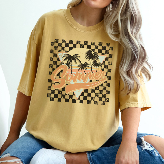 Vintage Summer Graphic Tee, Summer Tshirt, Cute Graphic Tee, Boho Shirt