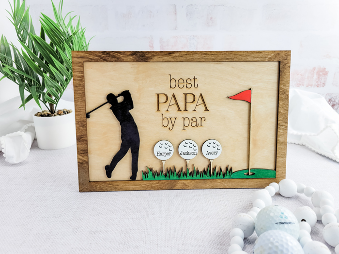 Best By Par Sign for Dad