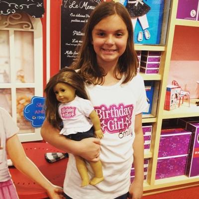 Birthday Girl and Doll Shirt Set