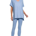  Buttery Soft Microfiber Short Sleeve Loungewear Set | S-3X
