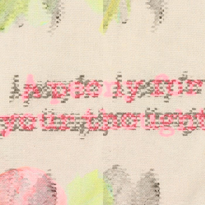 Flower Pun Embroidered Tea and Dish Towels | Novelty Kitchen Hand Towels