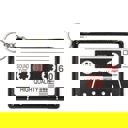  Retro Cassette Graphic Black White Cute Cool Small/Mini Zip Coin/Change Purse/Bag/Pouch/Wallet