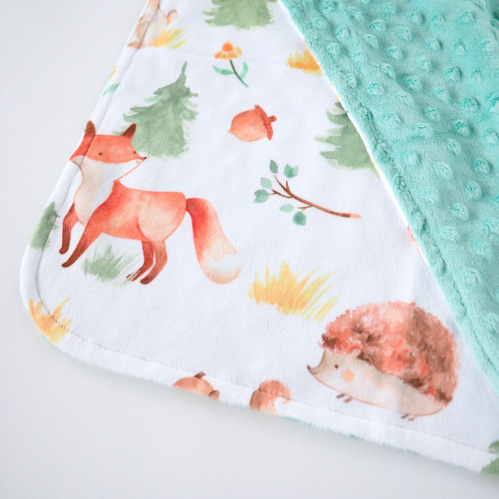 Premium Baby & Toddler Mini Minky Blanket 18x18