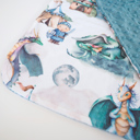 Dragons & Knights Premium Baby & Toddler Mini Minky Blanket 18x18