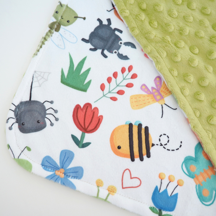 Premium Baby & Toddler Mini Minky Blanket 18x18