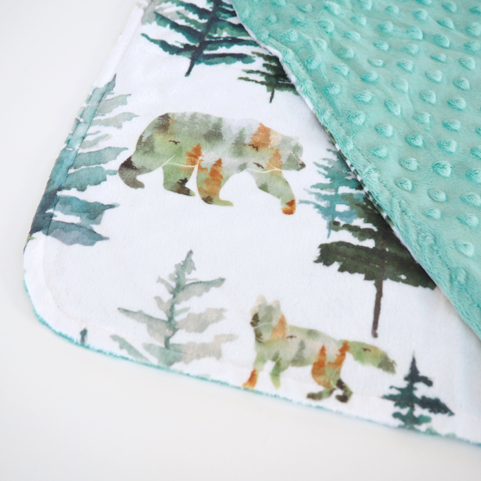 Premium Baby & Toddler Mini Minky Blanket 18x18
