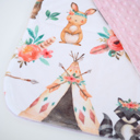 Woodland Tribe Premium Baby & Toddler Mini Minky Blanket 18x18