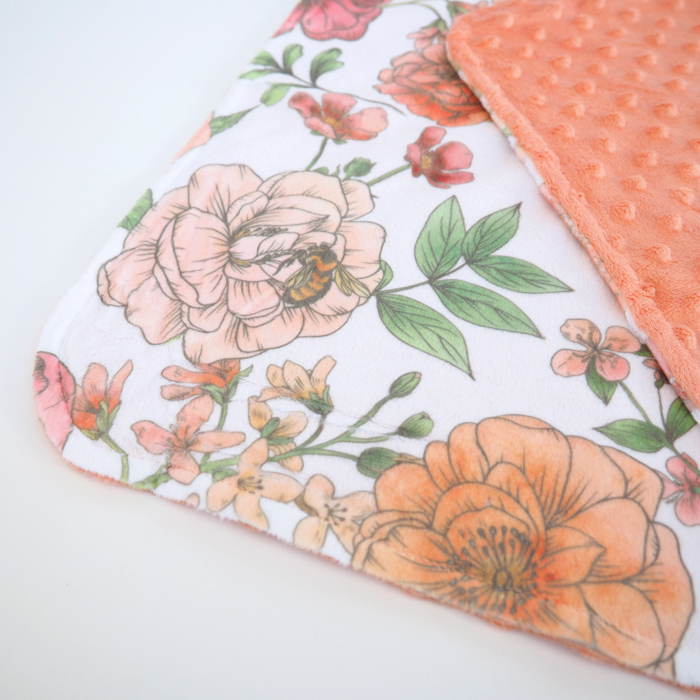 Premium Baby & Toddler Mini Minky Blanket 18x18 - Last Chance!