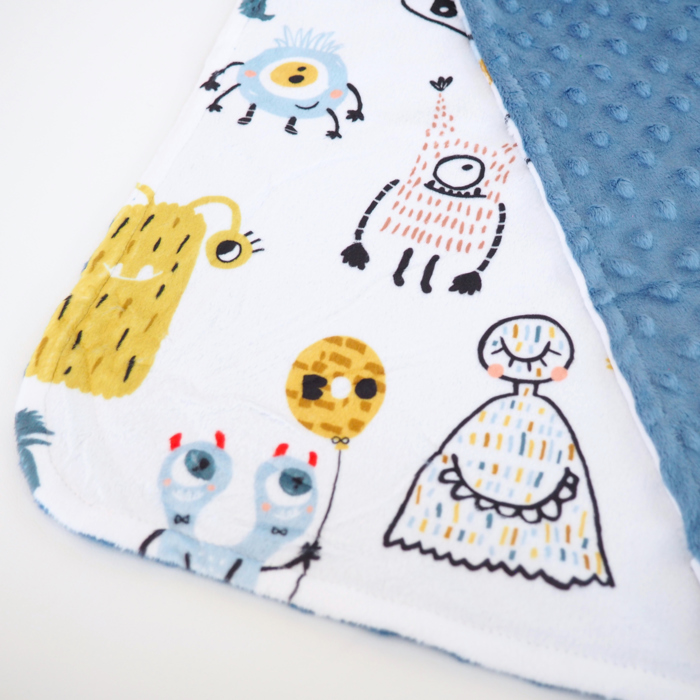 Premium Baby & Toddler Mini Minky Blanket 18x18 - Last Chance!