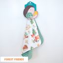 Forest Friends Premium Baby & Toddler Mini Minky Blanket 18x18