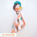 Hot Air Balloon Premium Baby & Toddler Mini Minky Blanket 18x18