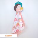 Rainbow Premium Baby & Toddler Mini Minky Blanket 18x18