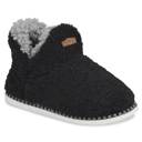 black L Gaahuu womens berber faux shearling lined memory foam slipper boots