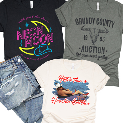 90's Country Classic Western Music Graphic Tees | Summer Concert Band Tee