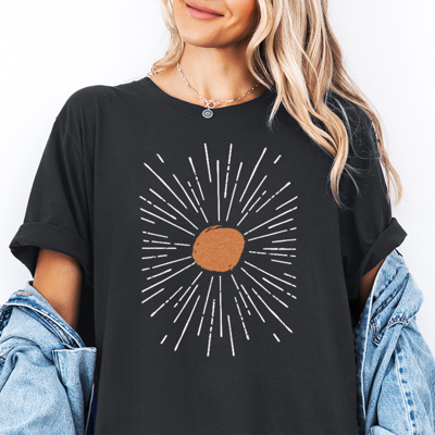Sunburst Sunset Summer Beach Graphic Tee