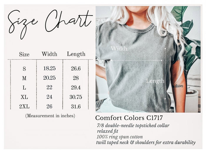 Sunkissed Distressed White Comfort Color Tee