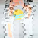 2X White Sunshine & Nooners Comfort Color Tee