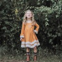  Kids Monogrammed Lace Dress