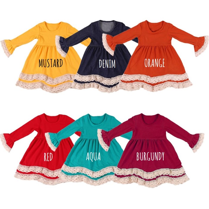 Kids Monogrammed Lace Dress