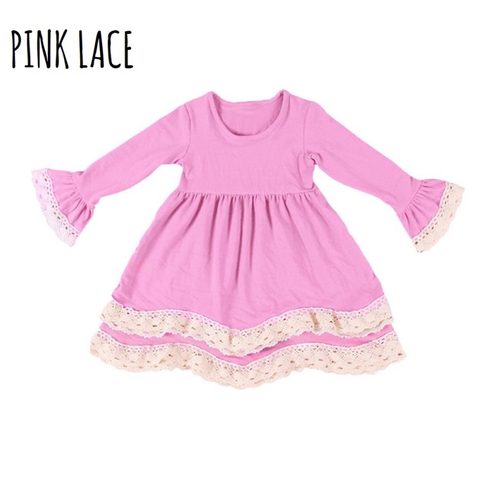 Kids Monogrammed Lace Dress