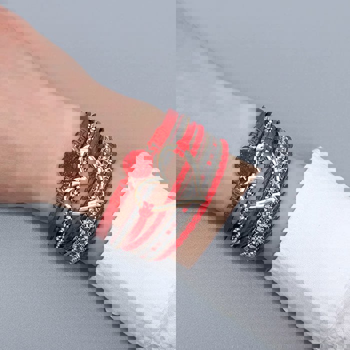 Boho Leather Wrap Cuff Bracelets