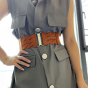  Women's Elastic Wide Belts