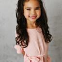  Kids Pink Stripe Tie Ruffle Spring Summer Dress