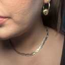  MIxed Herringbone Necklace 14K Gold Plated and Stainless Steel