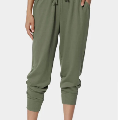 Zenana French Terry Jogger Sweatpants with Drawstring