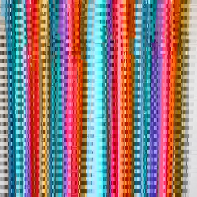Fringe Backdrop, Streamer Backdrop, Bright Backdrop, Birthday Party Backdrop, Bright Rainbow, Rainbow Party, Rainbow Backdrop