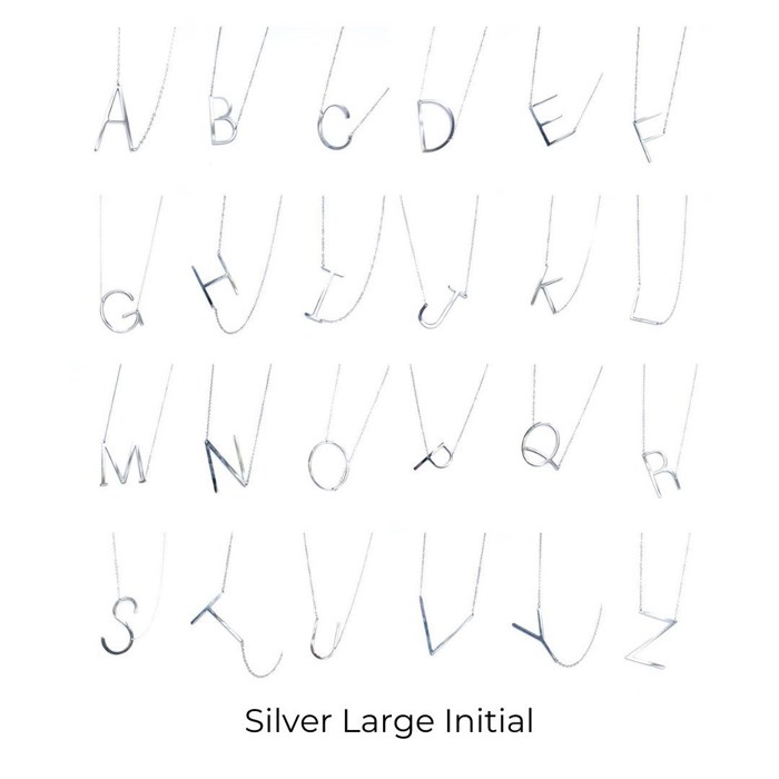 Large Initial Letter Necklace