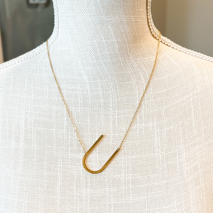 Large Initial Letter Necklace