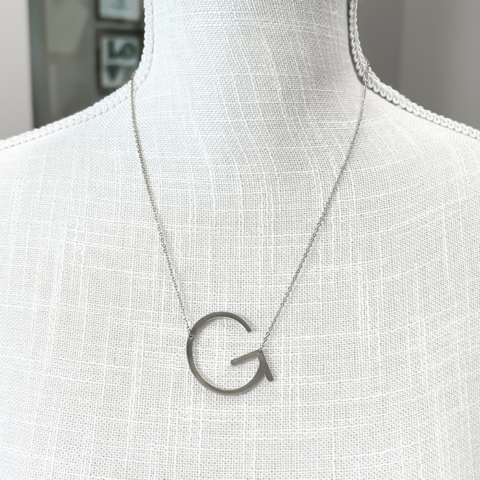 Large Initial Letter Necklace