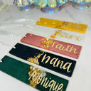  Personalized Sparkle Bookmarks