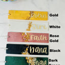 Dark Green - Large Personalized Sparkle Bookmarks