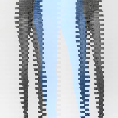 Judy Blue High Waist Release Hem Pull On Skinny Denim Jeans 88746