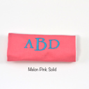 Melon Pink Monogrammed Luggage Handle Wraps - Handmade in USA