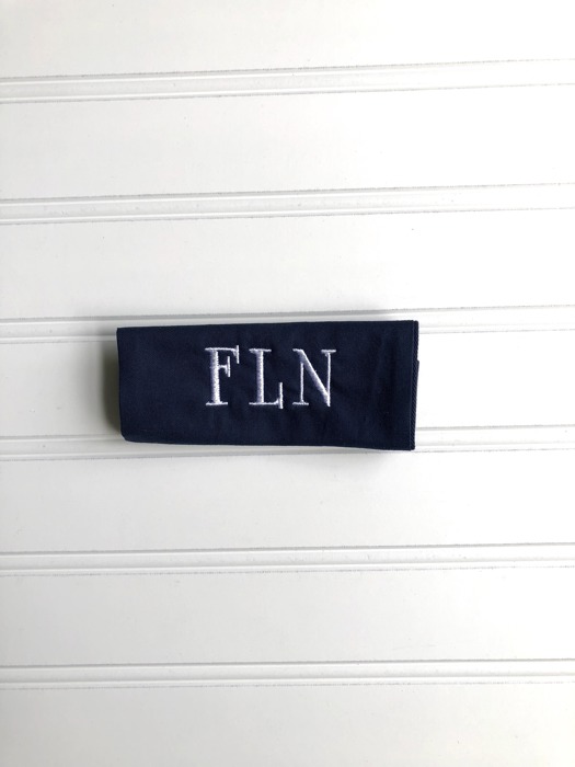 Monogrammed Luggage Handle Wraps - Handmade in USA