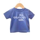6-12M Blue All American Girl 4th of July T-Shirt - Baby