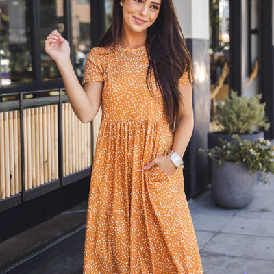 Gathered Waist Side Pocket Penelope Dress
