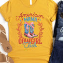 Small Yellow American Mama Cowgirl Club - Graphic Tee
