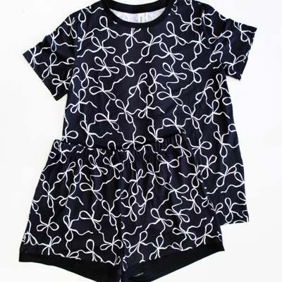 Bow Print Pajama Set 