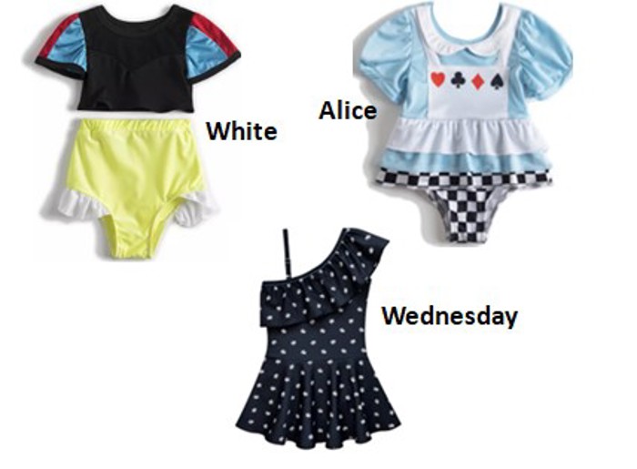 Girl's Character Swimsuit | Multiple Styles | Theme Park Merch | Girl Swimwear | Summer Attire